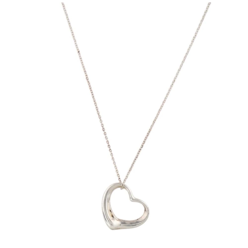 Tiffany Large Elsa Peretti Open Heart Necklace